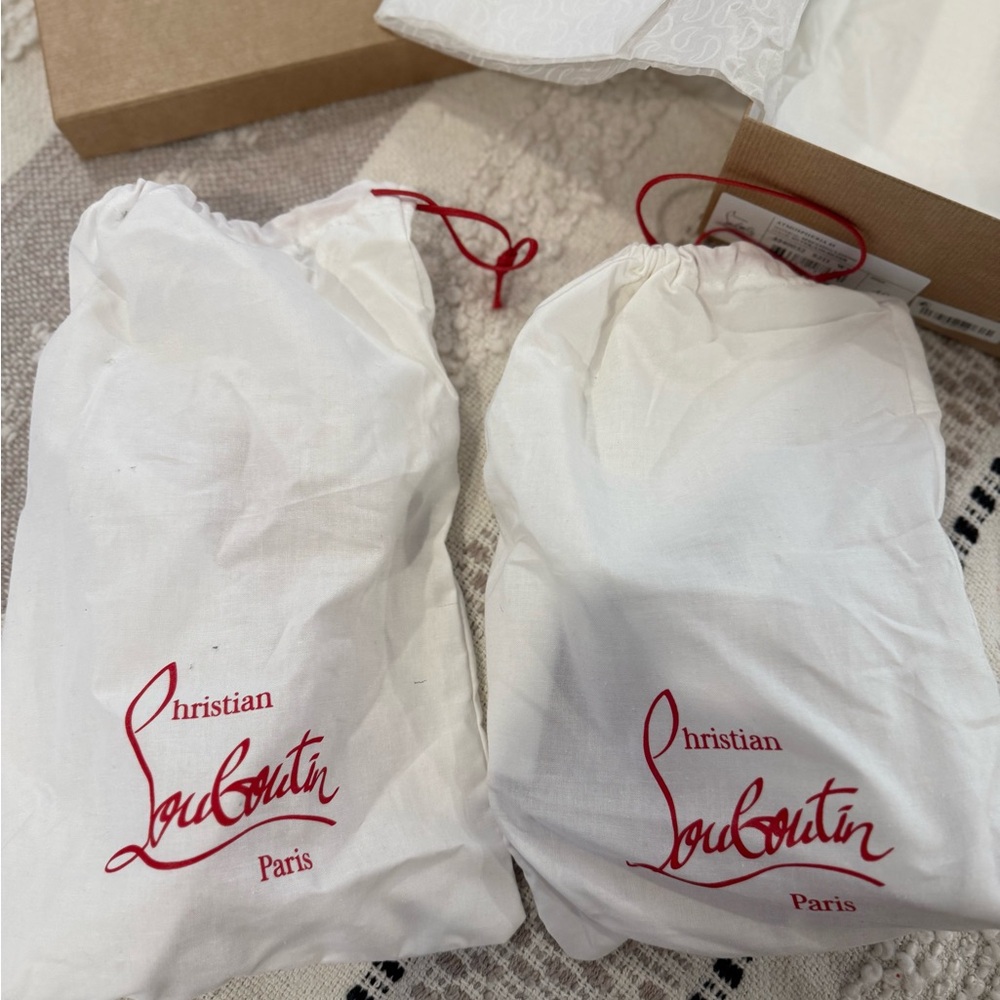 CHRISTIAN LOUBOUTIN, Atmospheria mirrored leather sandals, size 40, worn once - Picture 3 of 7